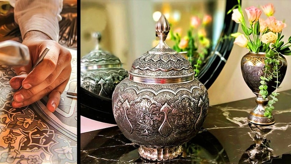 فروش ظروف قلم‌ زنی برنجی و مسی در اصفهان